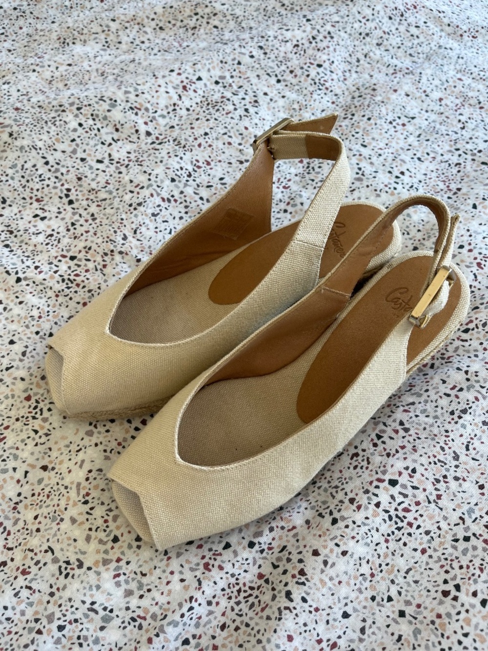 Castaner espadrilles, light cream - Size 35